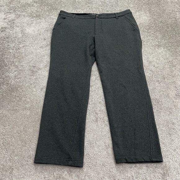 Betabrand Casual Dress Pants Mens 38 Dark Gray Soft knit Stretch Straight 38x28 - Picture 1 of 12